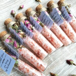bath salt wedding favours