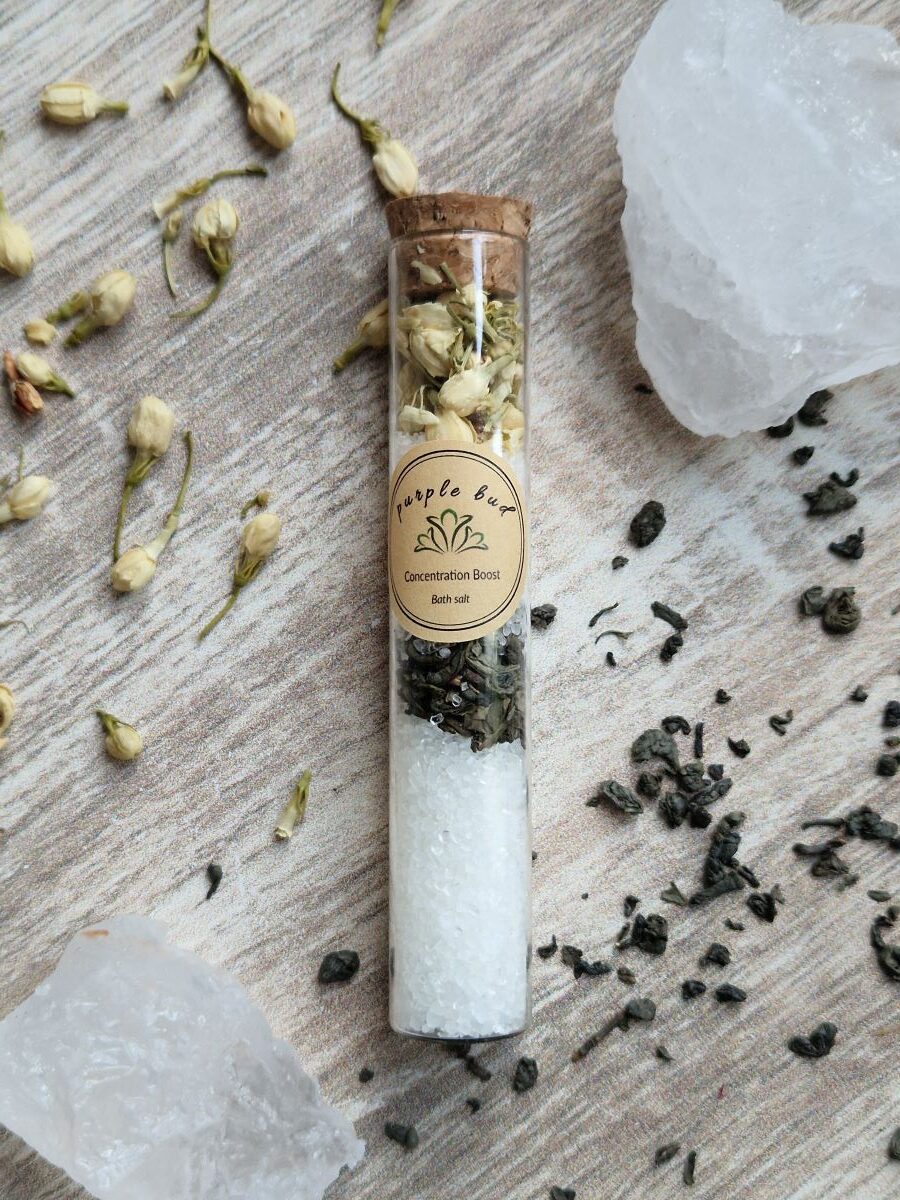 Concentration Boost Bath Salt 1 green tea bath salt