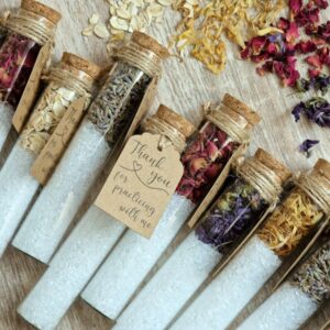 personalised favour bath salt