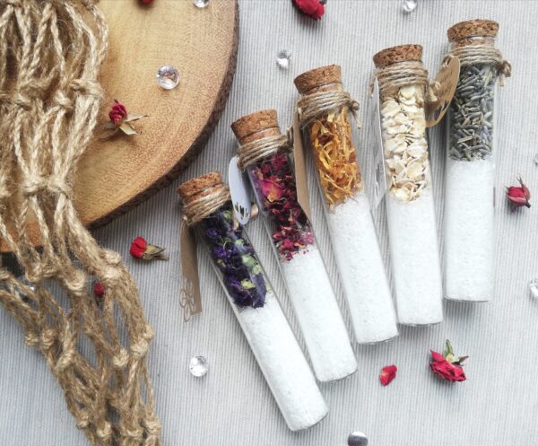 wedding bath salt favour