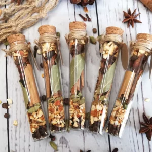mulled wine spices test tubes