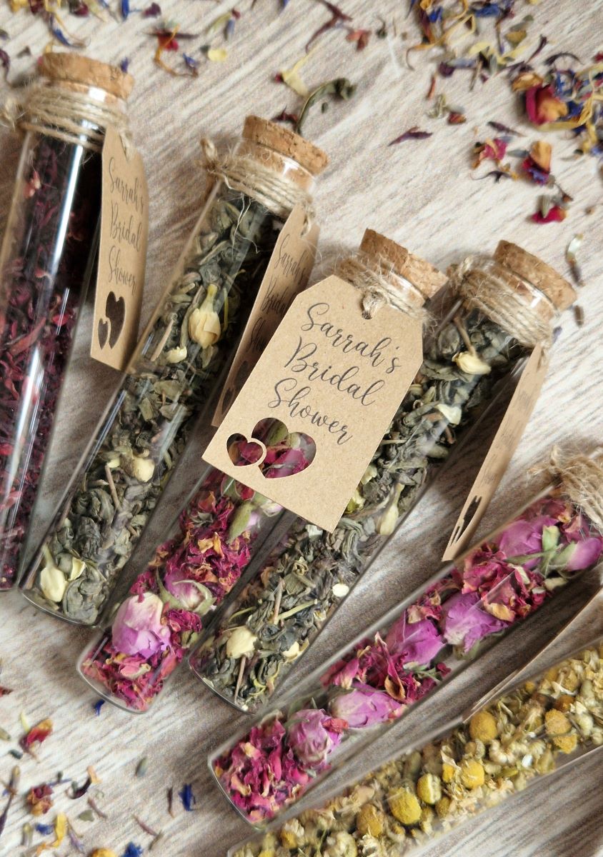 Customised Tea Favours 16 bridal shower favour