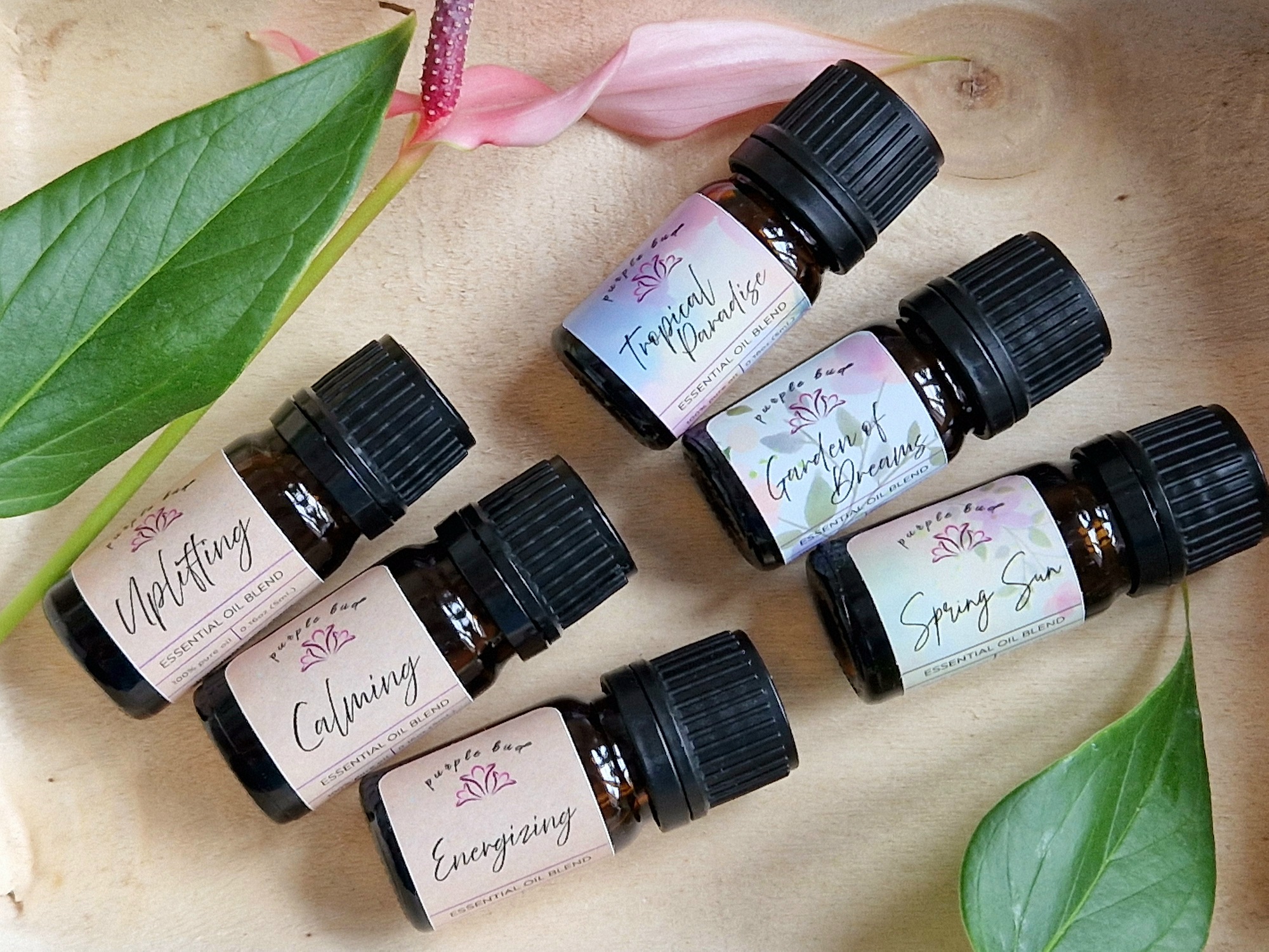 Aromatherapy Glass Nebulizer 6 100%-natural-essential-oils-blend