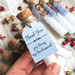 wedding bath salt favour