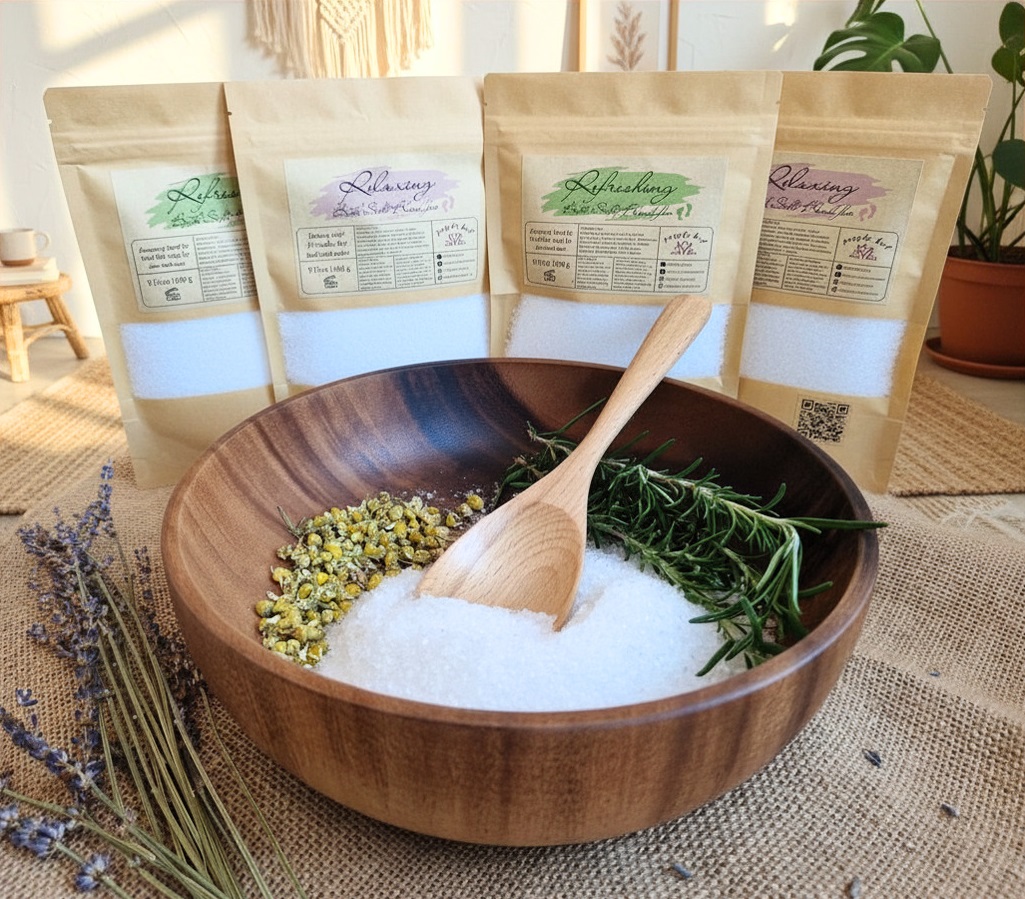 Refreshing Feet Salt Blend 6 herbal feet soak