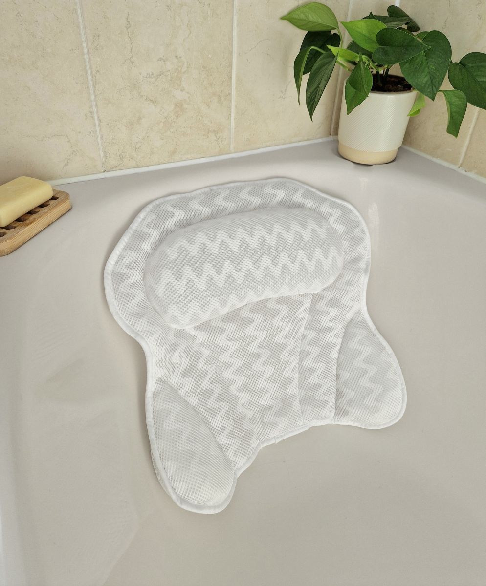 Ergonomic Bath Pillow 3 luxury white bath pillow