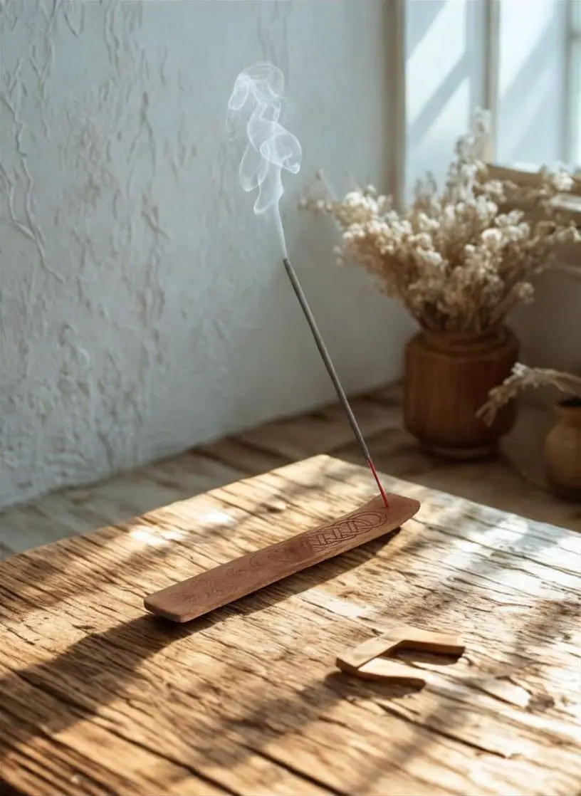 Celtic Moon Incense Ash Catcher 3 natural incense stick holder