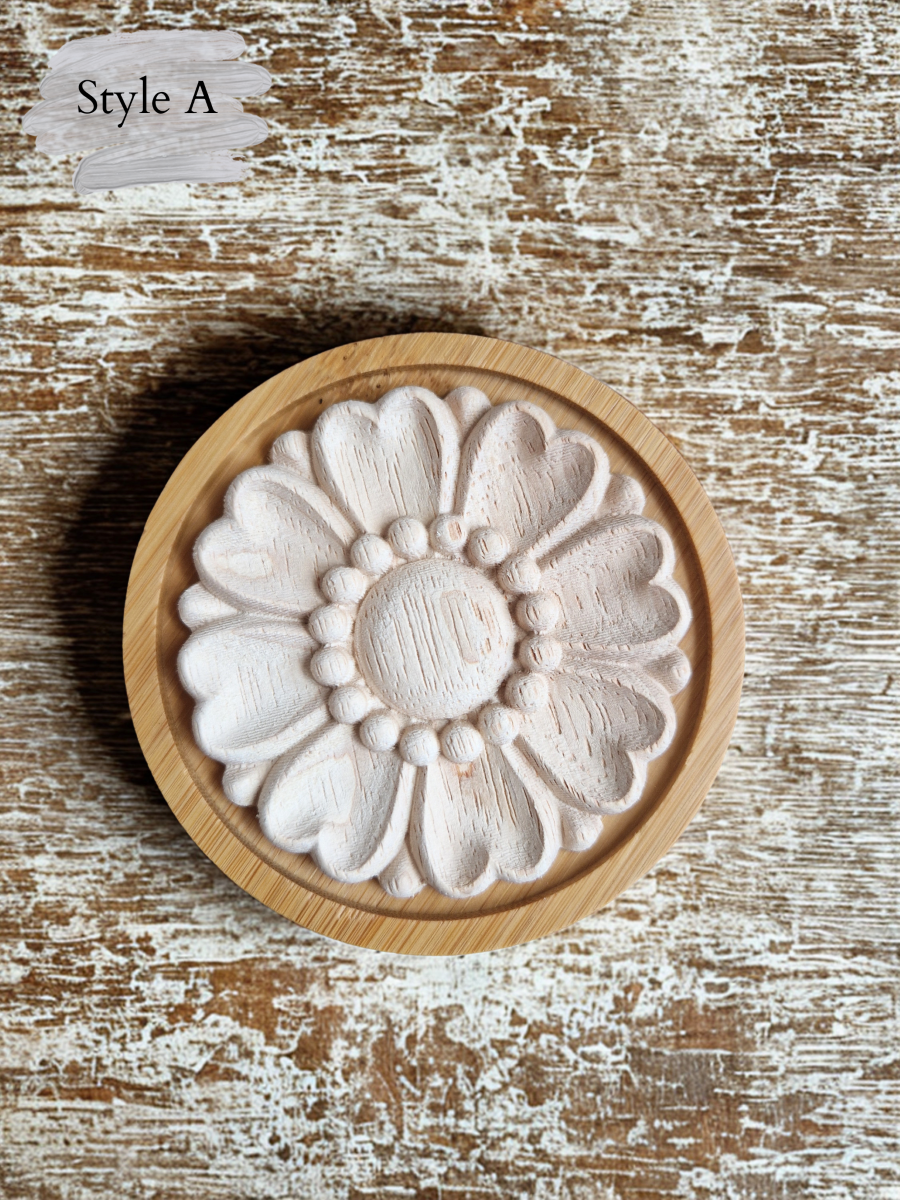 Flower Wooden Desk Diffuser 3 flower wooden diffuser