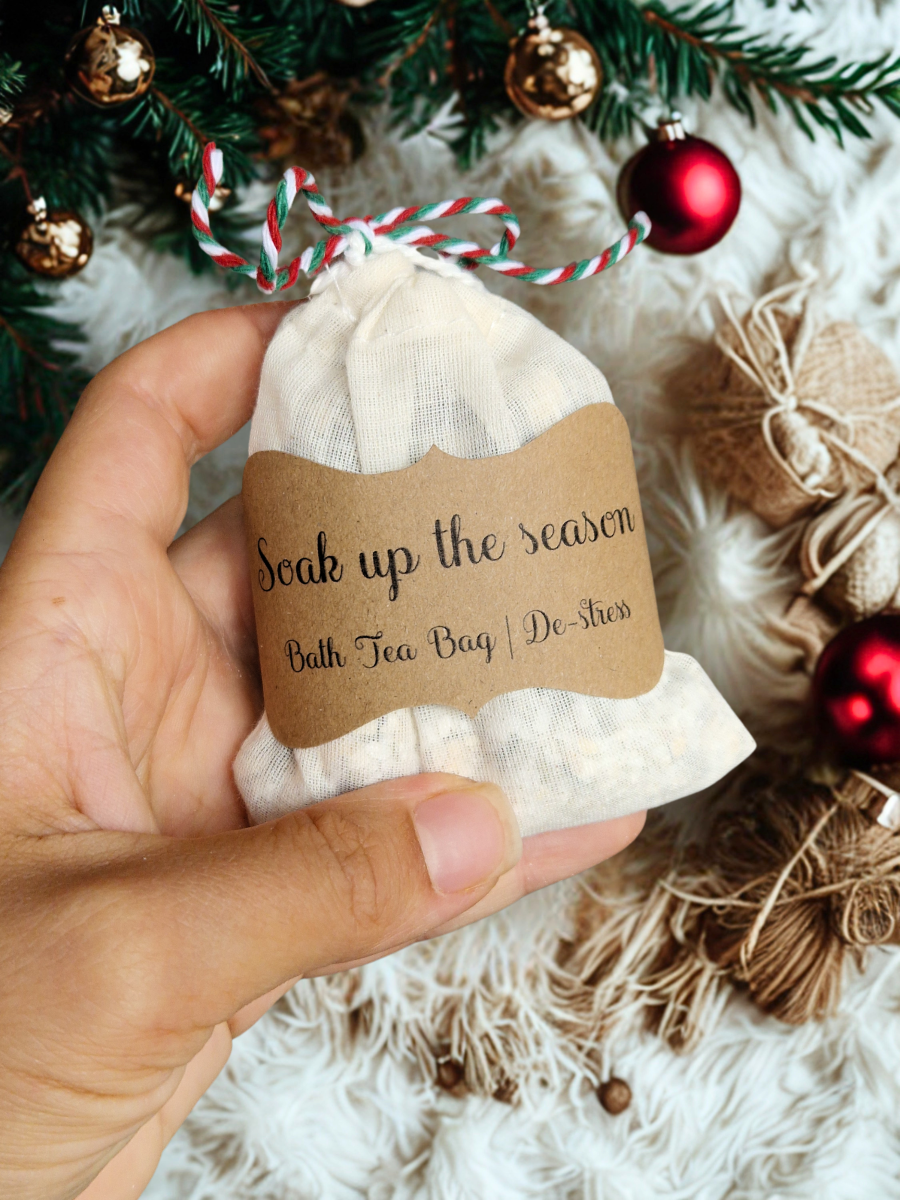 Christmas Bath Tea Infusion 8 custom xmas bath tea bag