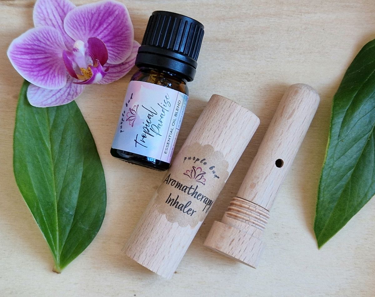 Wooden Aromatherapy Inhaler 2 wooden aroma inhaler